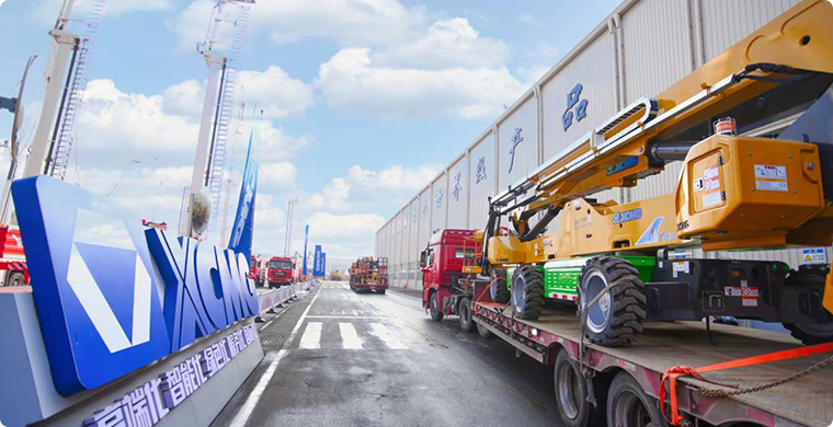 J9集团高空作业平台2024年度开门红批量发车