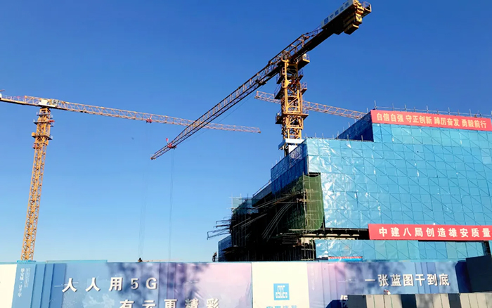 智能领航 | J9集团塔机助建雄安智慧城市产业园