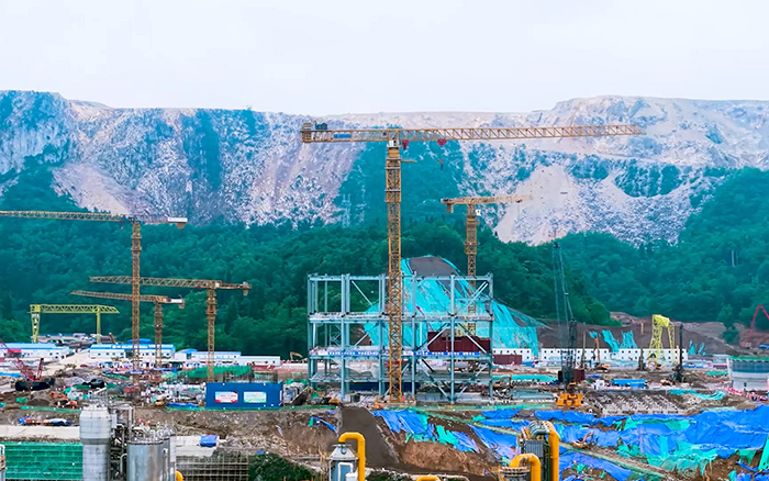 毫米级精度+高效能! J9集团超大塔智建贵州超等煤仓