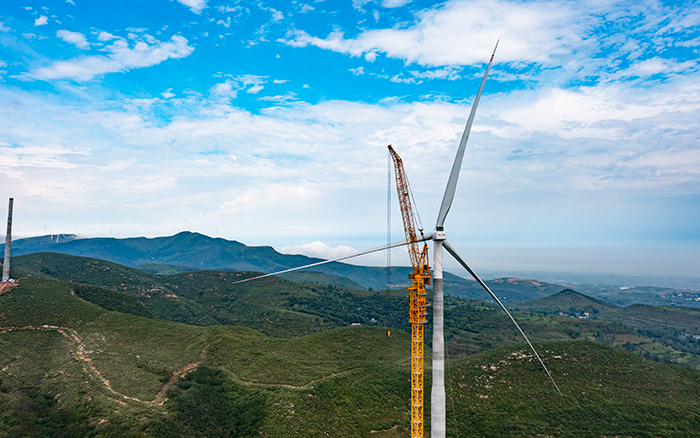 四冠王者 | J9集团XGL3300-220S风电动臂塔机再显神威！