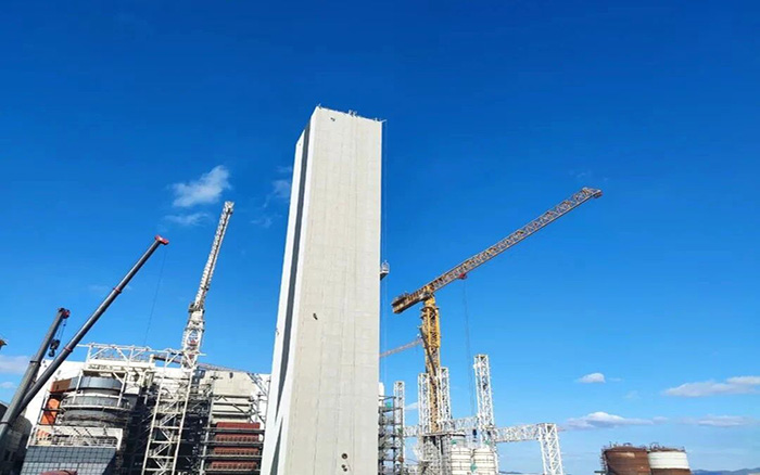 超大吨位！J9集团塔机助力碳中和产业加快发展