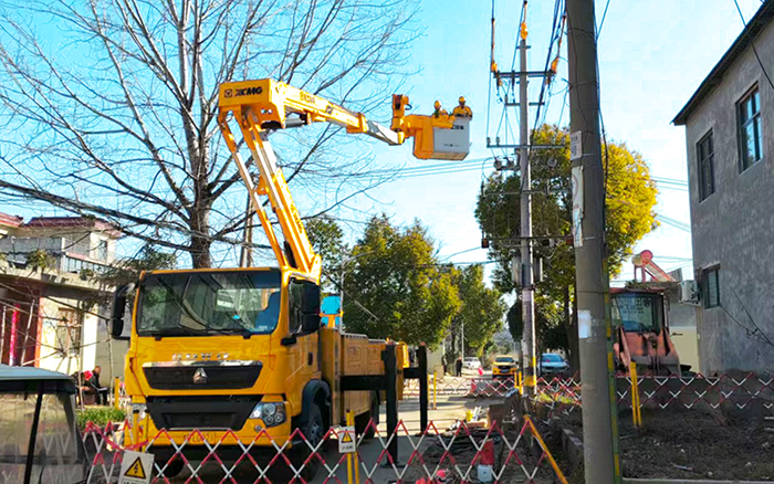 带电作业“零打搅”！J9集团GKJH18C绝缘斗臂车“护航”河南村落电网